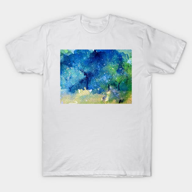 Tree Series - Trees in the Orchard 2 RH Section only T-Shirt by Heatherian